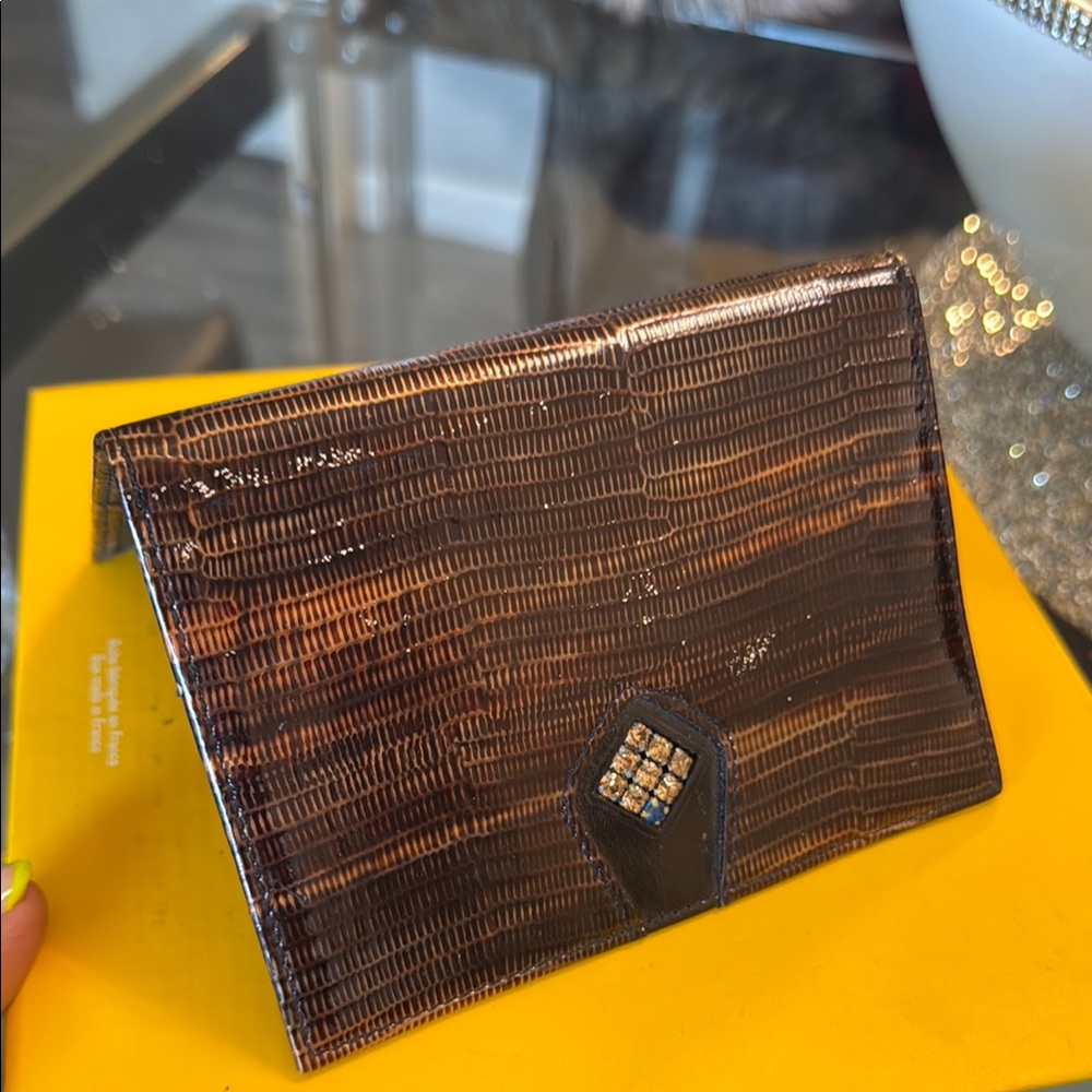 Brown Elisir Textured Wallet View 3